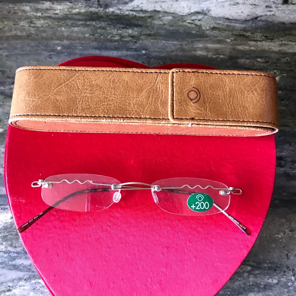 NWT Personal Optics W/M  Rimless Reading. +2.00